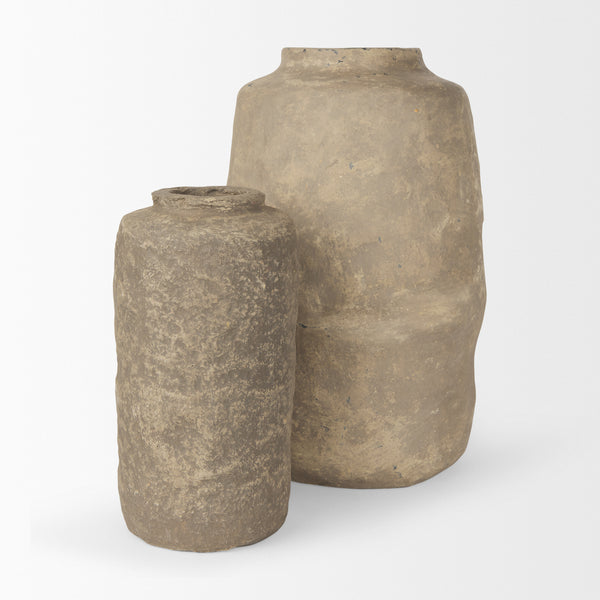 Bala Gray Paper Mache Vase 12"