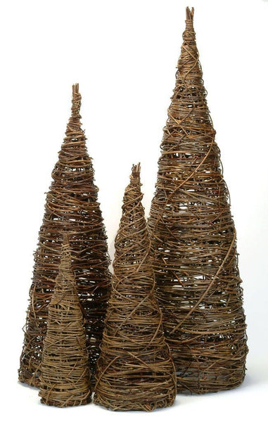 Vines Cones Natural - Set of 4