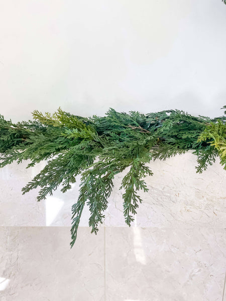 Cypress Real Touch Faux Christmas Garland 60"