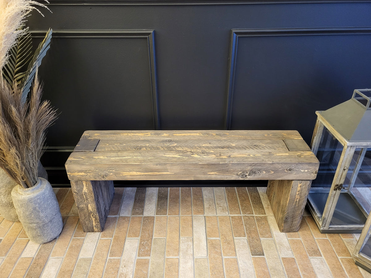 Spruce Beam Bench – Vintage Feather