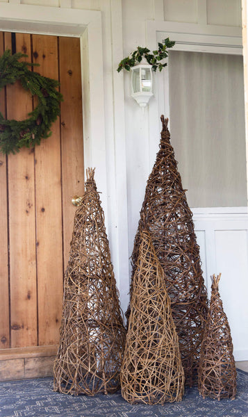 Vines Cones Natural - Set of 4