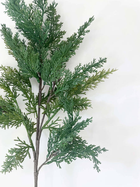 Cypress Real Touch Faux Christmas Stem 28"