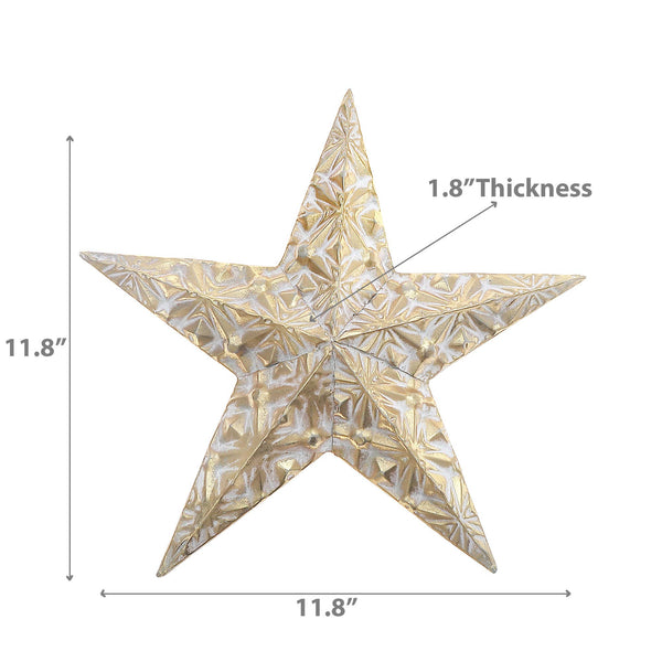 Gold Metal Embossed Star