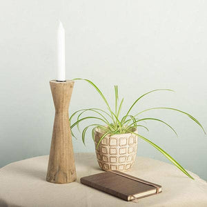 Wooden Candle Holder - 12 inches