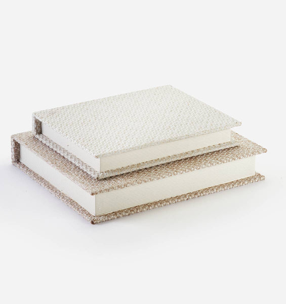 Linen Book Storage Boxes