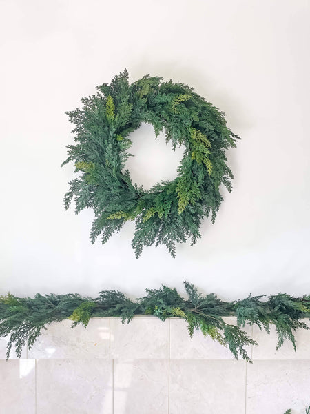 Cypress Real Touch Faux Christmas Garland 60"