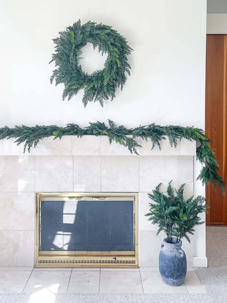 Cypress Real Touch Faux Christmas Garland 60"