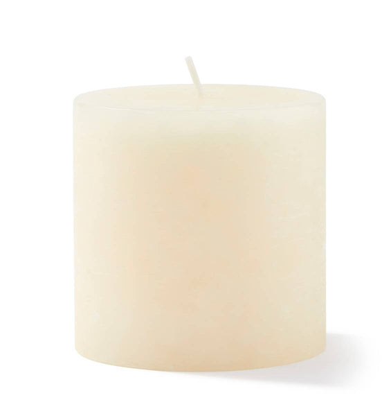 Cream Rustic Pillar Candle 3x3