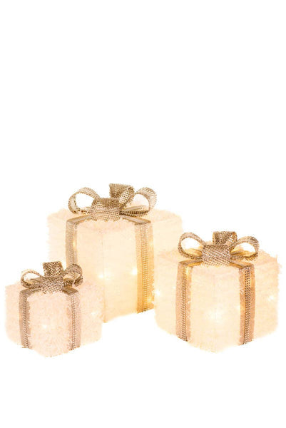 White/Silver Led Gift Boxes