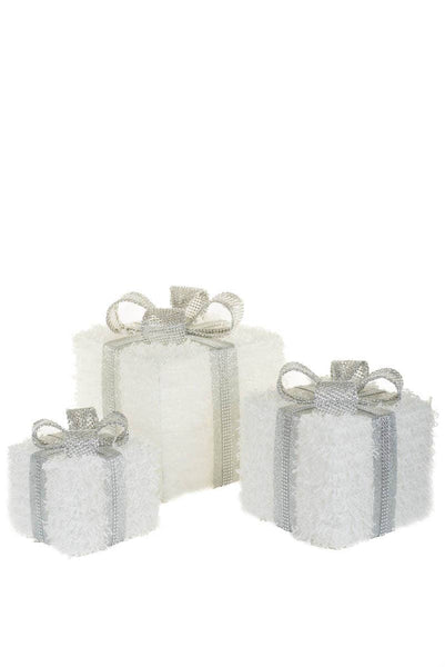 White/Silver Led Gift Boxes