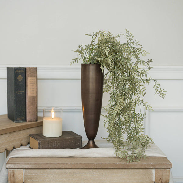 13" BRONZE VASE
