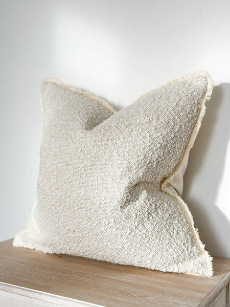 Sofia Cream Boucle Cushion 20x20"