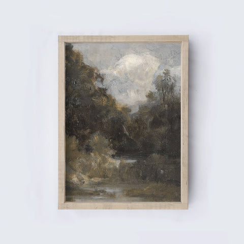 Abstract Landscape | Vintage Landscape Print 12x9