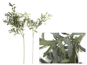 Artificial Olive Foliage Branch, 39"H