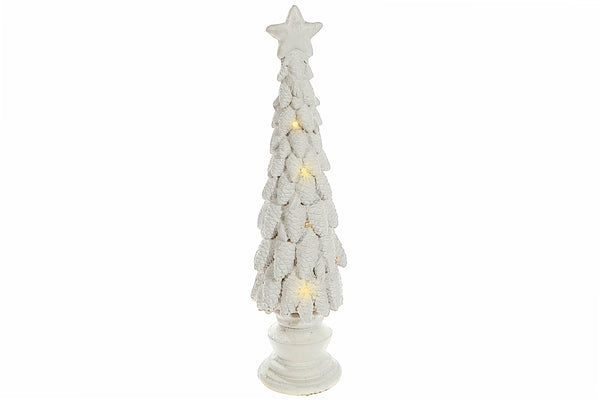 LED MAGNESIA WHITE PINECONE TREE