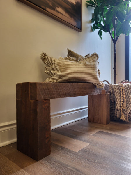 Hemlock Beam Bench