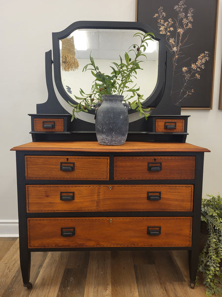 Antique Mahogany Bureau