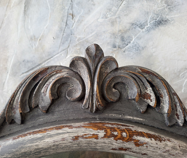 Antique Serpentine Princess Bureau