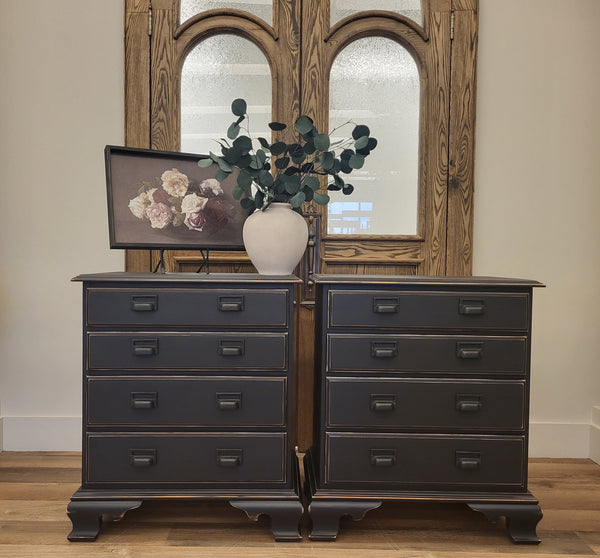 Vintage Side Bureau ~ Set of 2