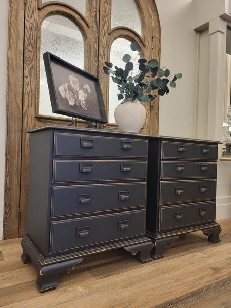 Vintage Side Bureau ~ Set of 2