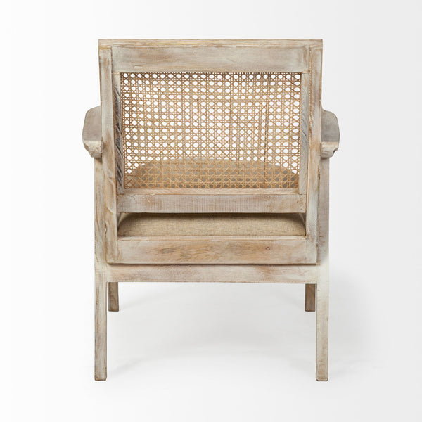 Teryn Linen & Wood Accent Chair