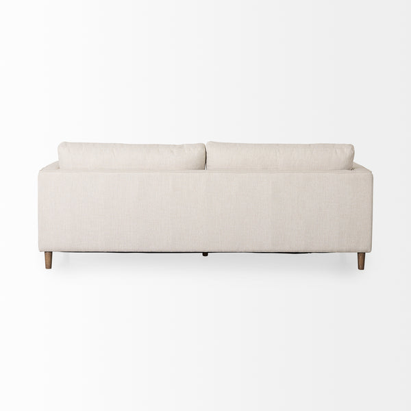 Loretta Cream Fabric Three Seater Sofa