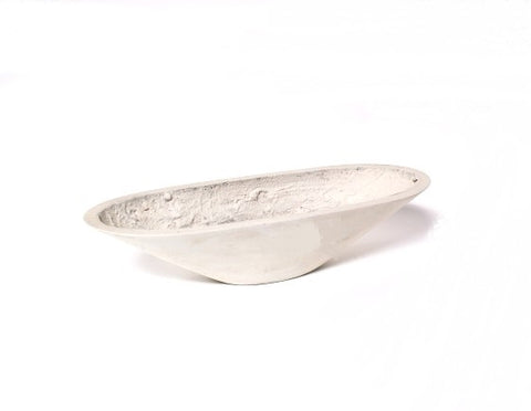 Fiberclay Oval Pot- White