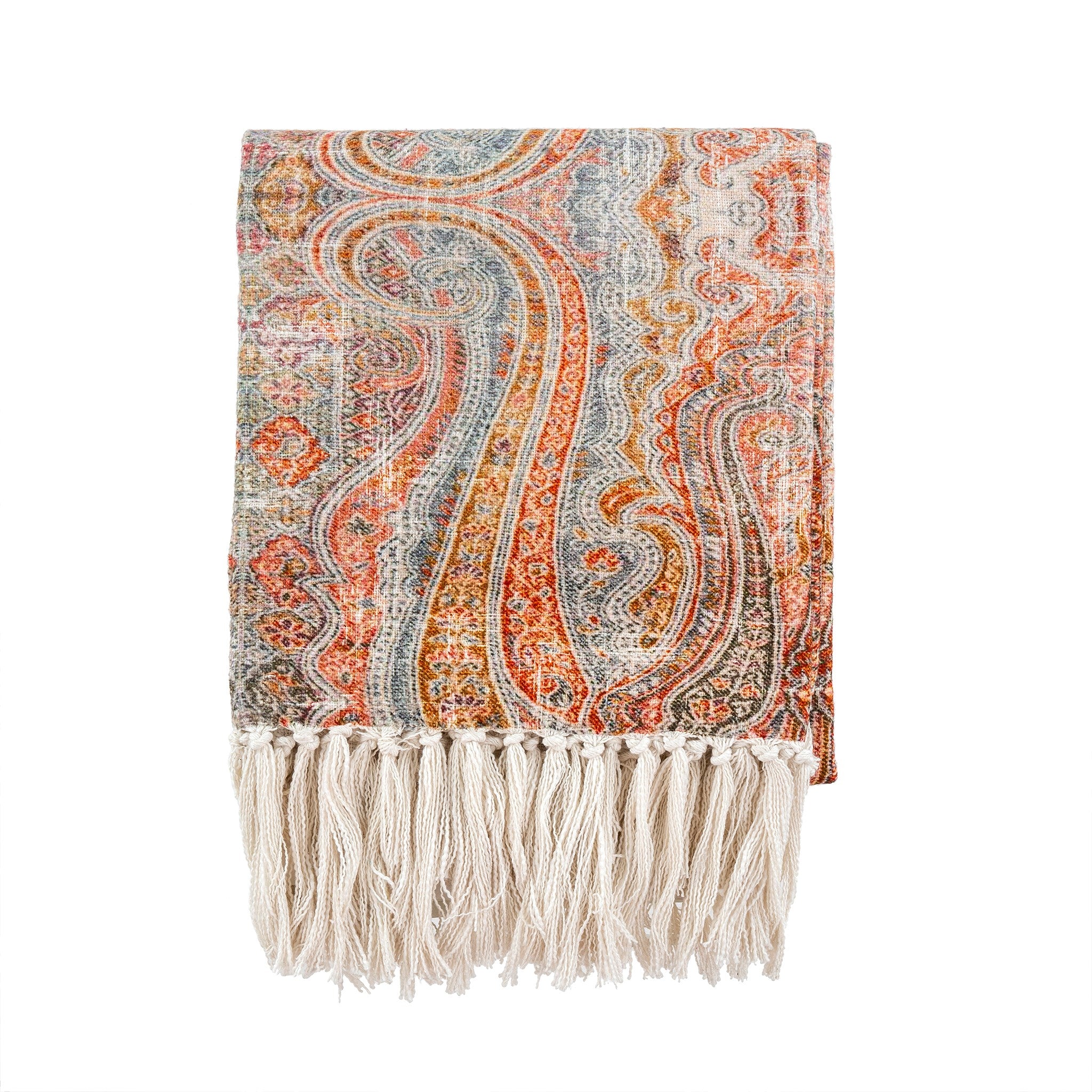 Paisley Print Throw