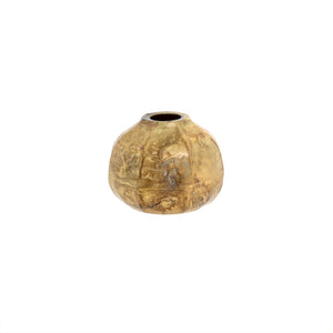 Cobblestone Vase 4" - Gold Crackle