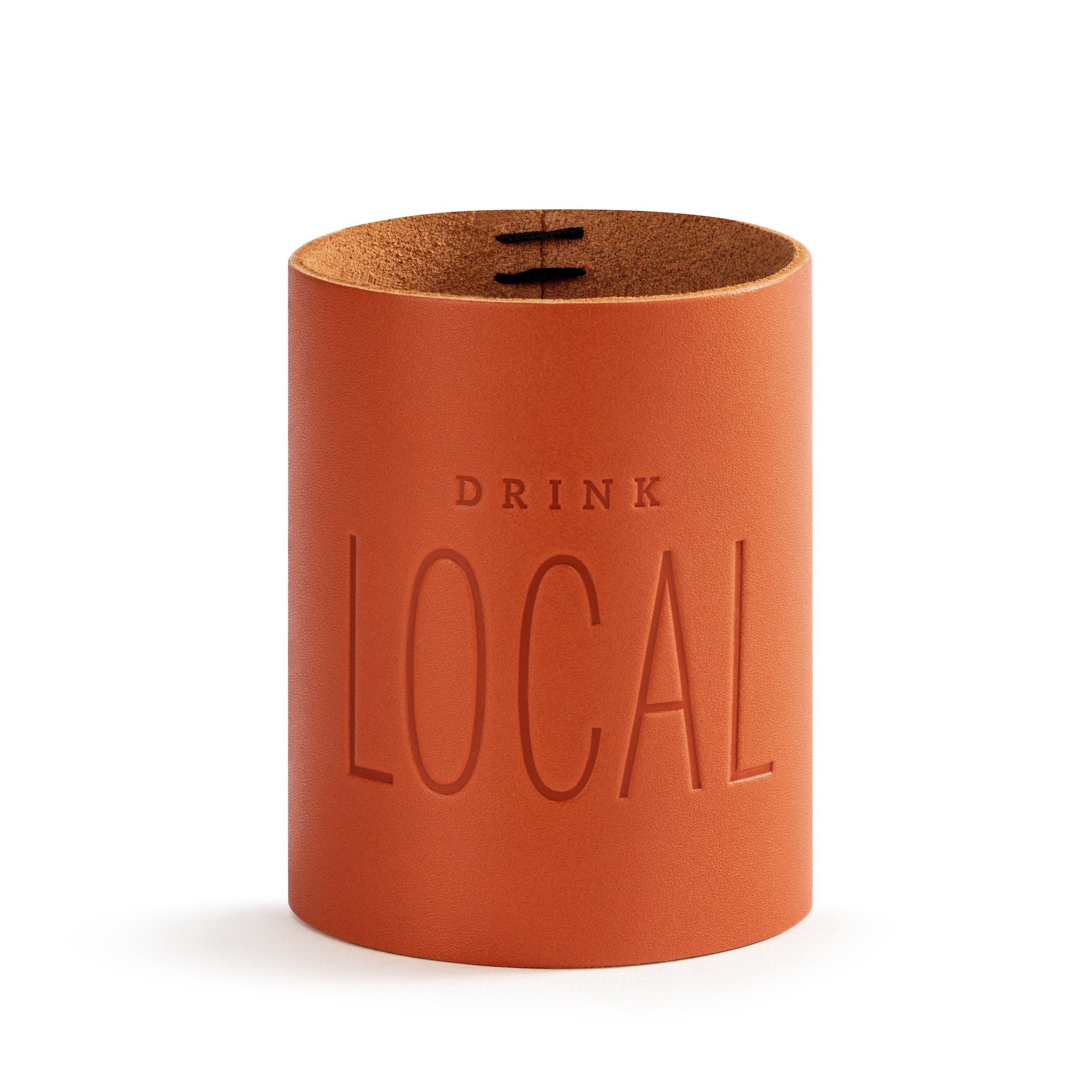 Leather Can Cooler - Drink Local
