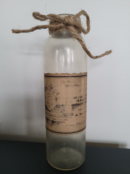 Vase Bottle Antiqued