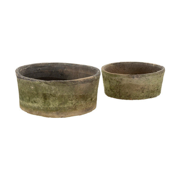 Aged Clay Planters- Antique Redstone