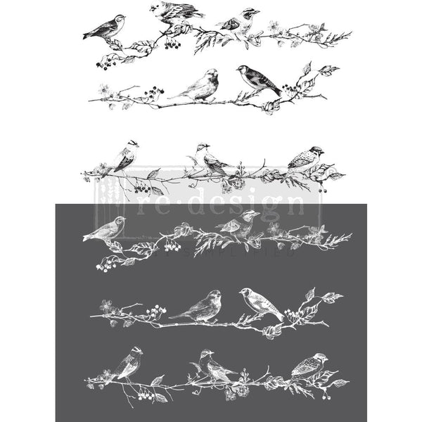 Redesign Decor Transfer - Birds & Berries