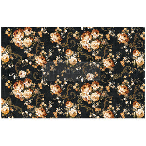 Redesign Decoupage Decor Paper- Dark Floral