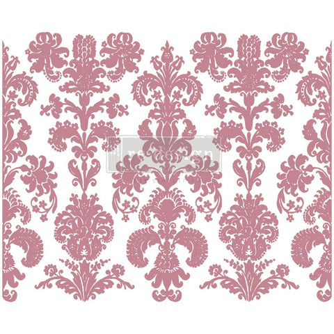 Redesign Decor Clear-Cling Stamps-Damask