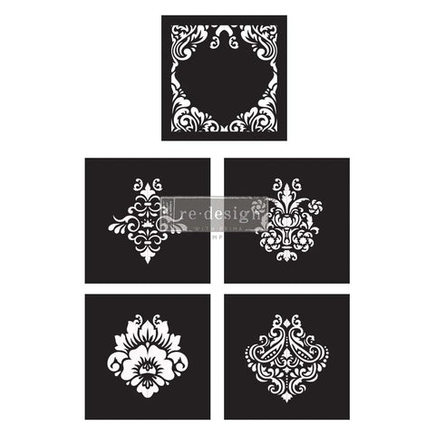 Redesign Decor Stencil - CeCe ReStyled - Damask Elements