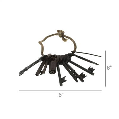 Salvaged Metal Keys - Ring of 10