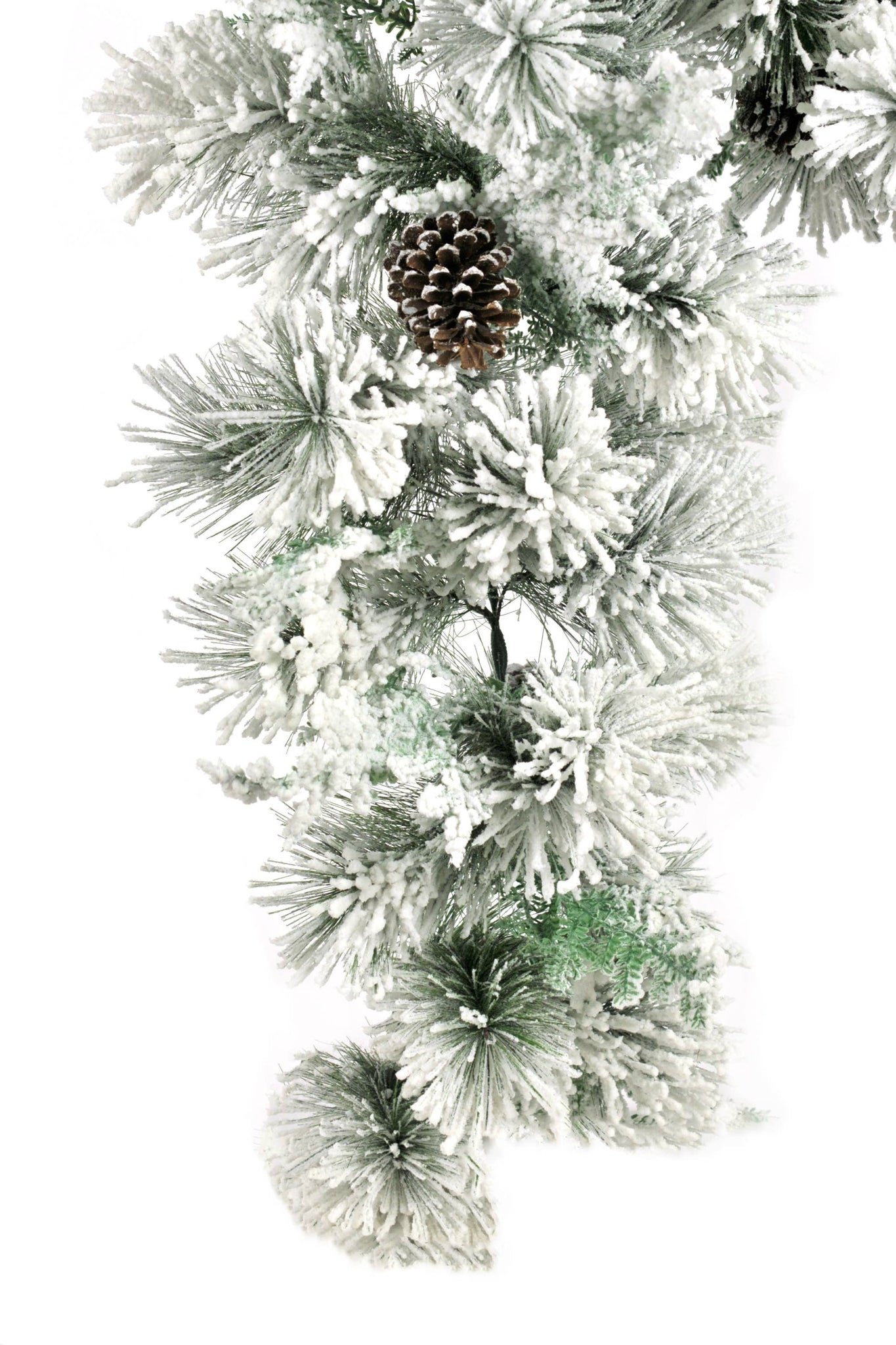 Frosted White Flocking Garland