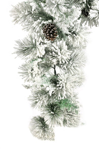 Frosted White Flocking Garland
