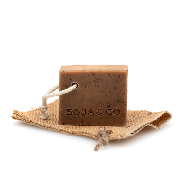 SOJA&CO - Bar Soap - Tonka Bean + Cocoa Bits (Exfoliating)