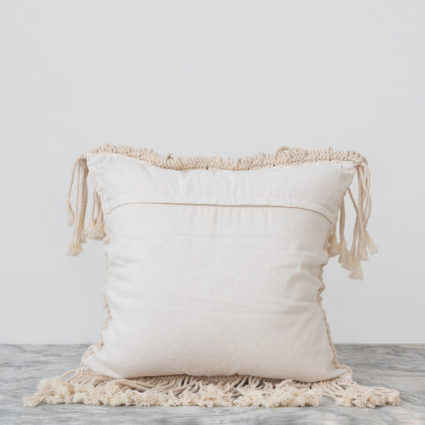 Macramé Pillow 15 x 15