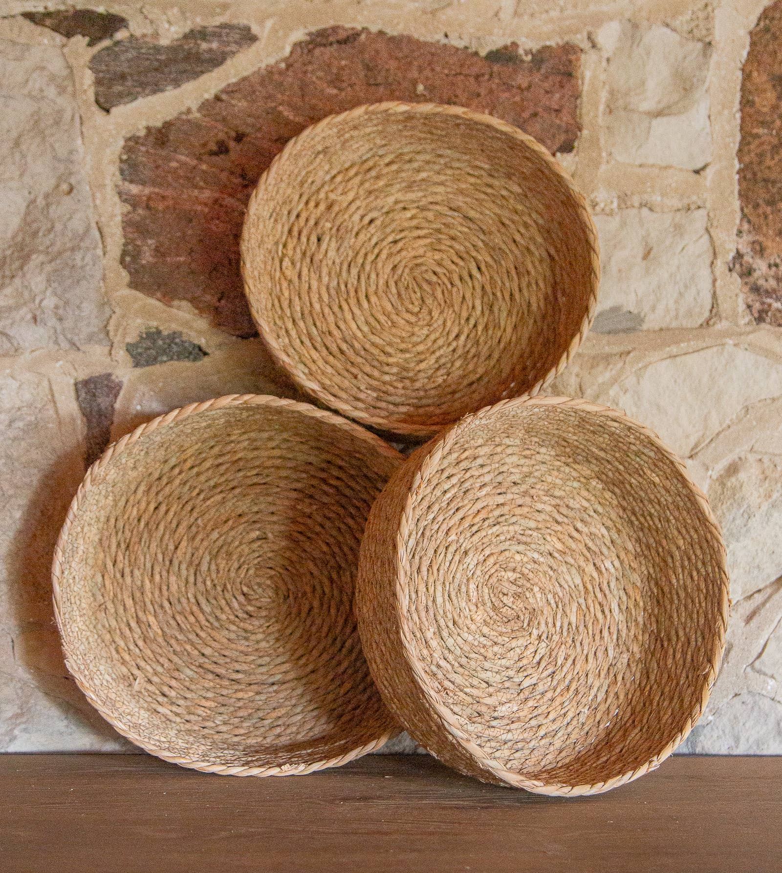 Round Seagrass Baskets S/3