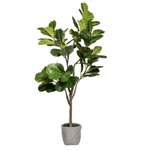 Artificial Faux Fig Tree 68" High with Ecoplanter