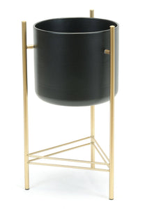 MODERN PLANTER in GOLD STAND