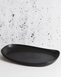 Stoneware Long Serving Platter  | Dadasi |Black